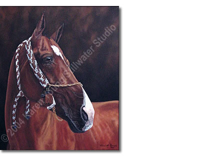 Durkkhal, an Akhal-Teke stallion